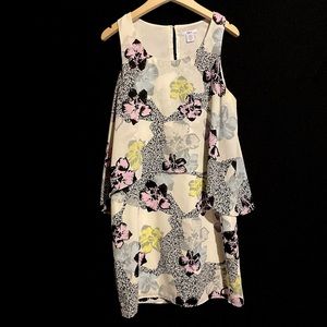 Bar III Mini Floral Sleeveless Dress